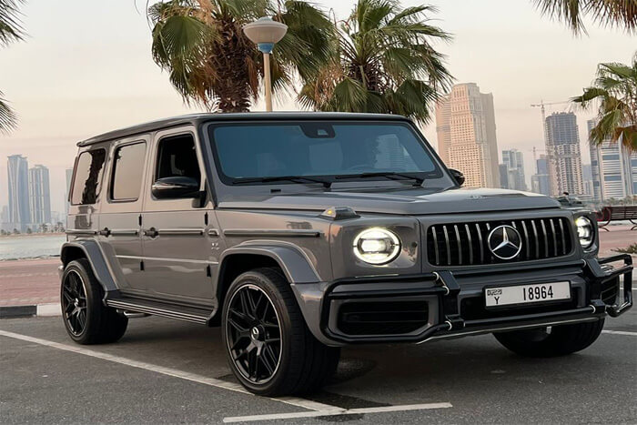 Mercedes Benz G63 AMG Grey For Rent