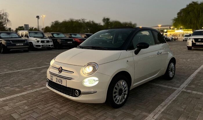 Rent Fiat 500 Cabriolet in Dubai